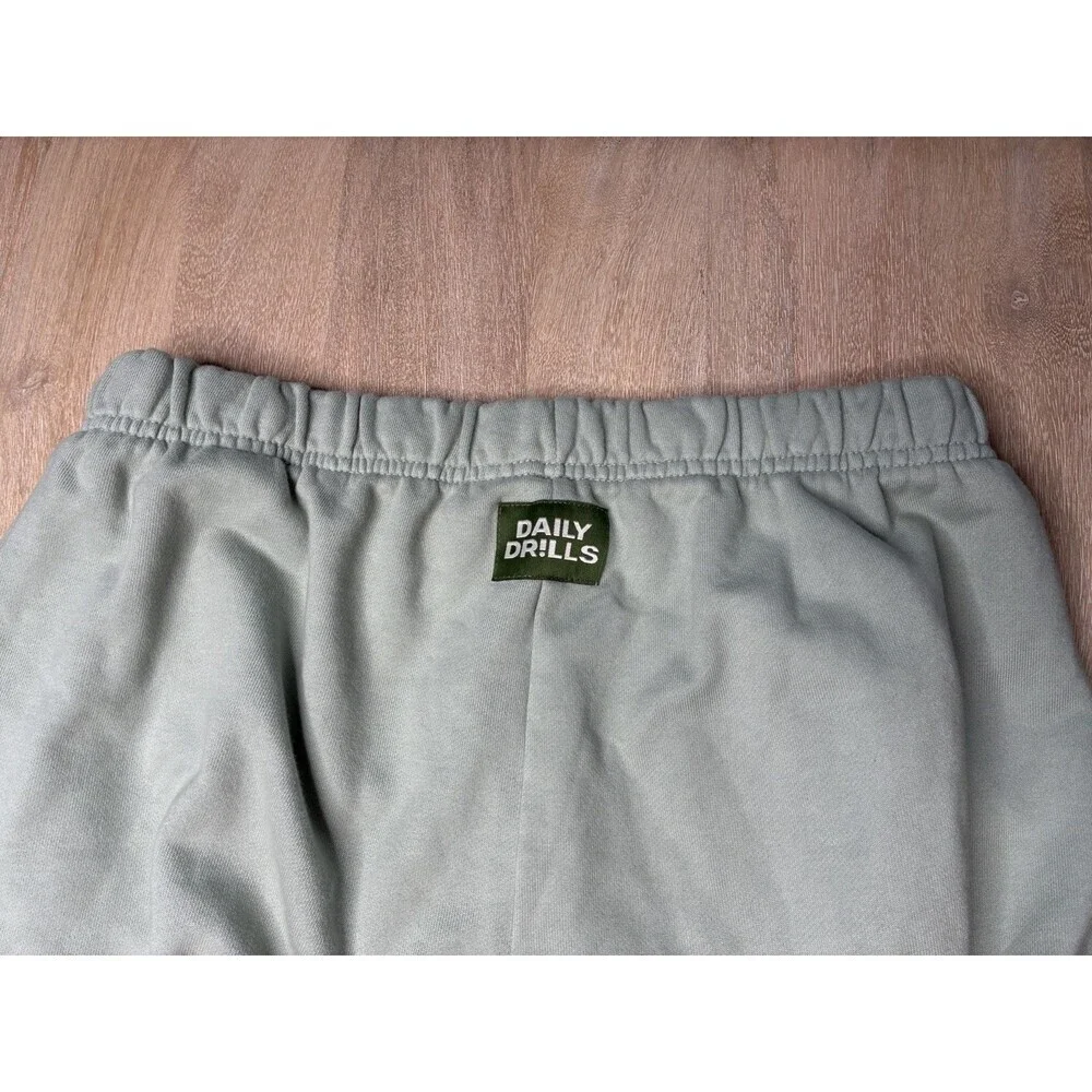 Daily Drills Unisex Jogger Sweatpants in Harbor Light Green Size M/L